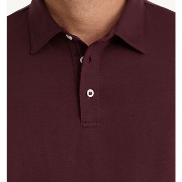 Men’s Untuckit Wrinkle-Free Long-Sleeve Damaschino Polo Size M - Picture 4 of 8